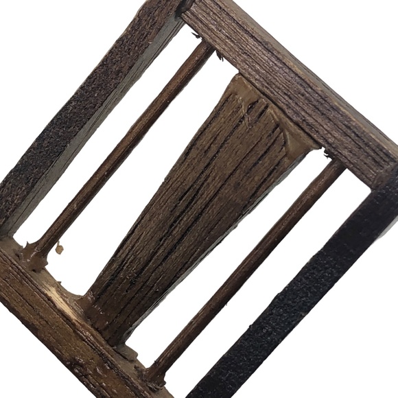 Set of 3 Miniature Dollhouse Wooden Dining Room Chairs - Picture 13 of 13